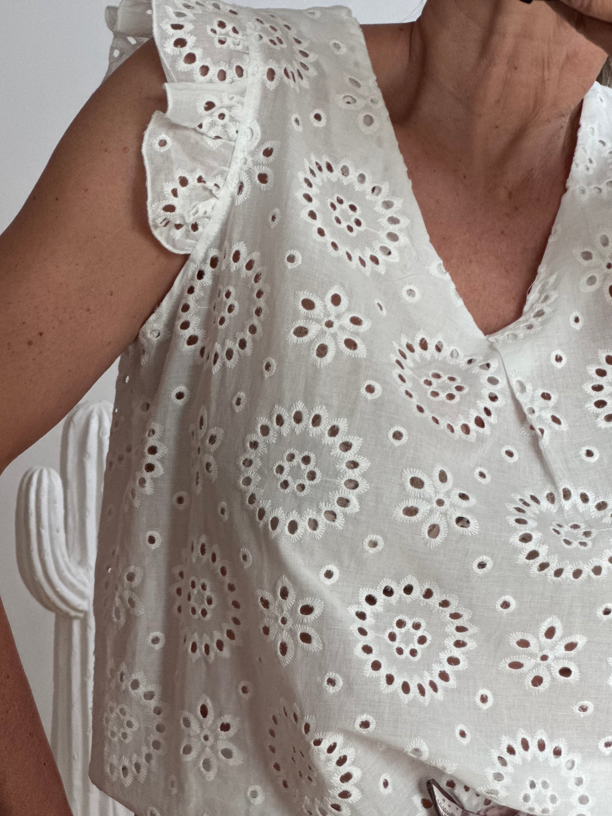 Blouse Louisette blanche TU 38/46