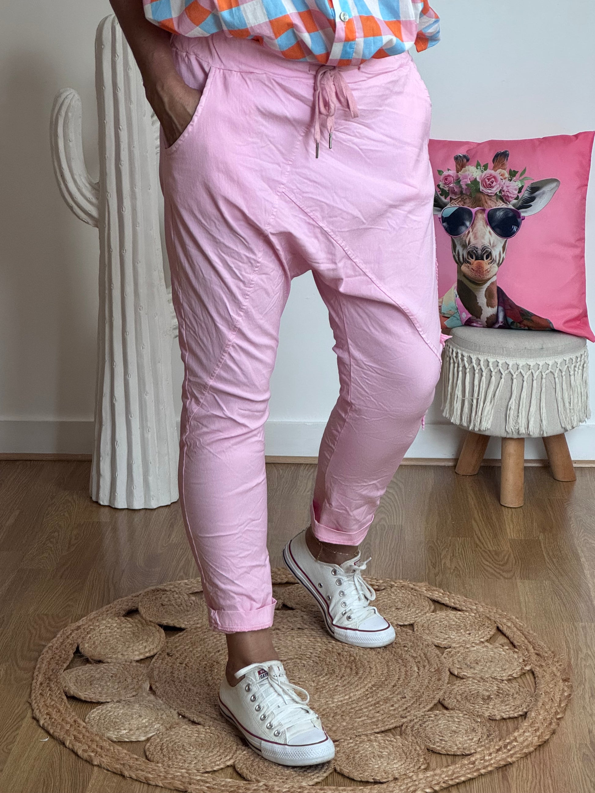 Pantalon saroual rose OK!