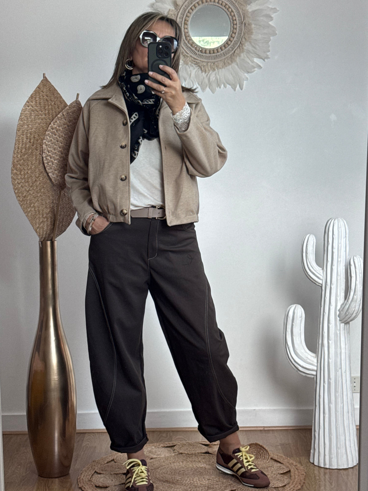 Veste courte beige