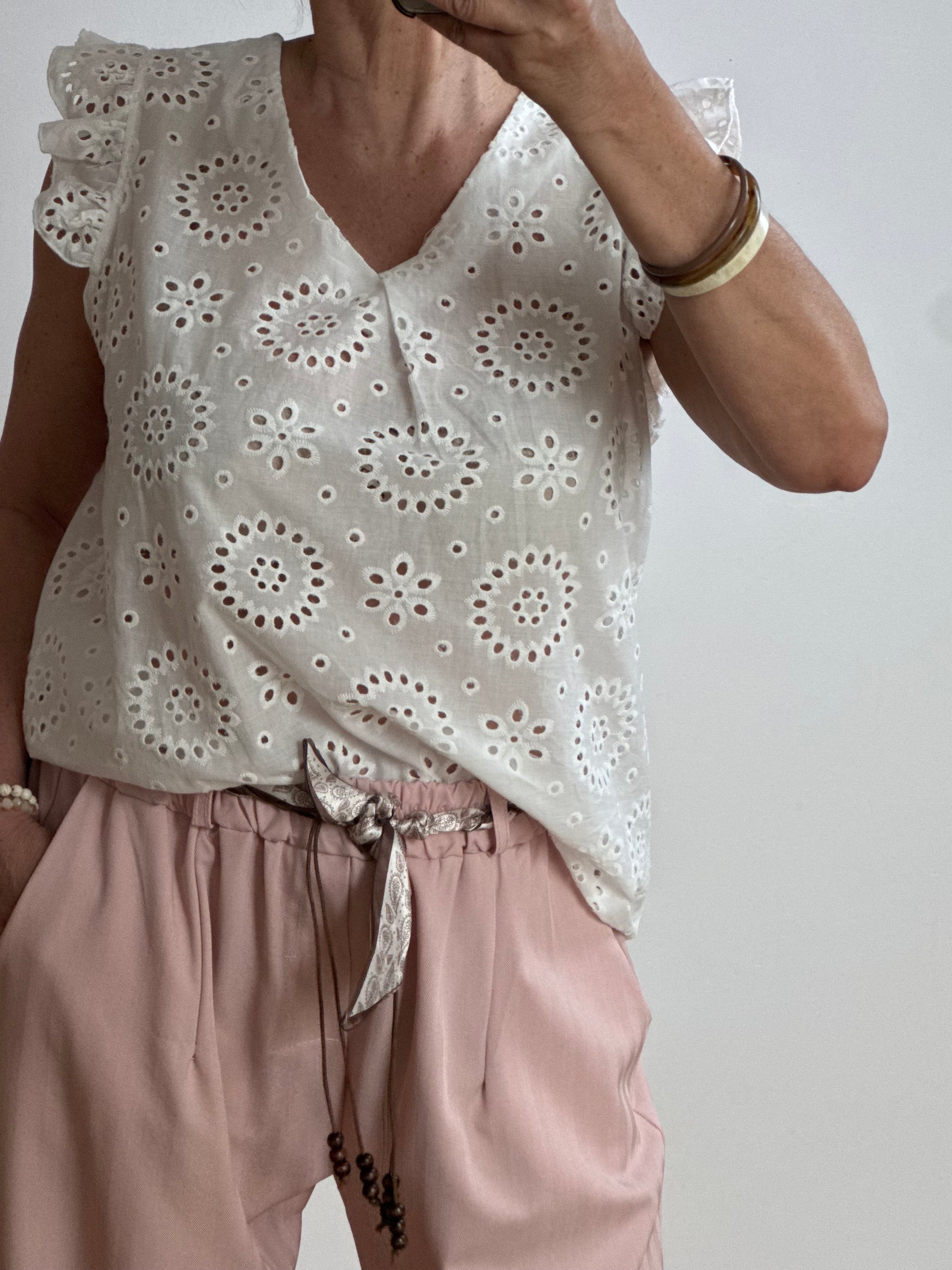 Blouse Louisette blanche TU 38/46