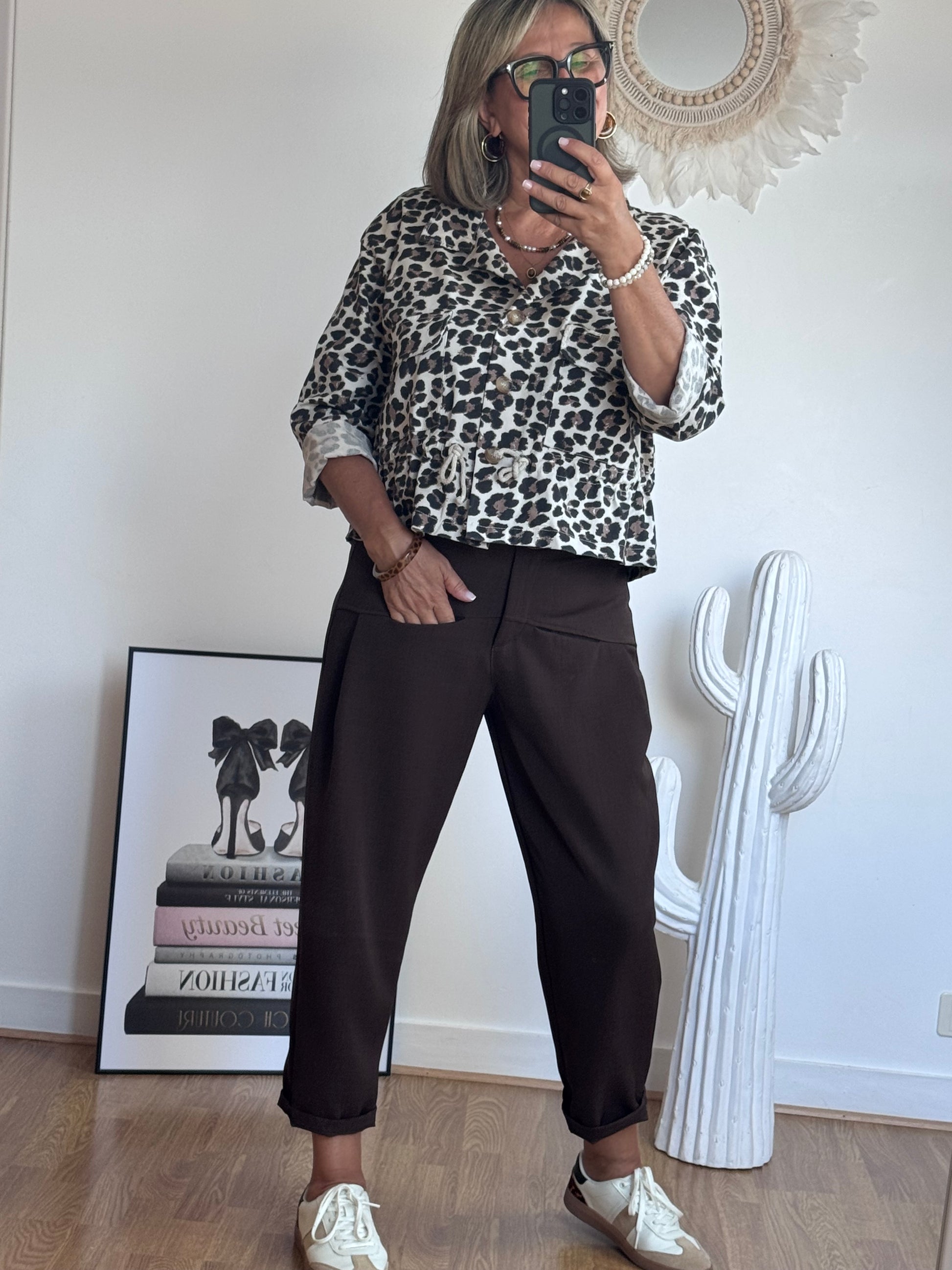 Pantalon Gabriel marron TU 36/42