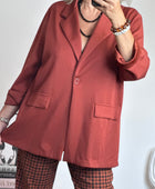 Veste blazer casuel terracotta TU 40/48