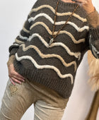 Pull d’hiver marron taupe