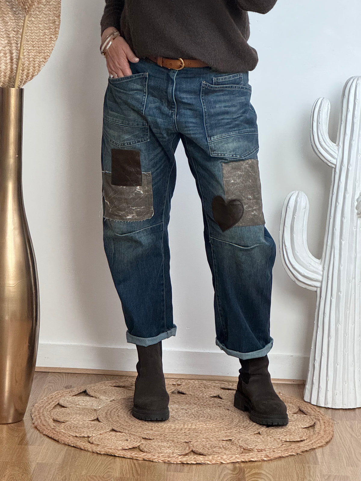 Jeans boy friend patchs