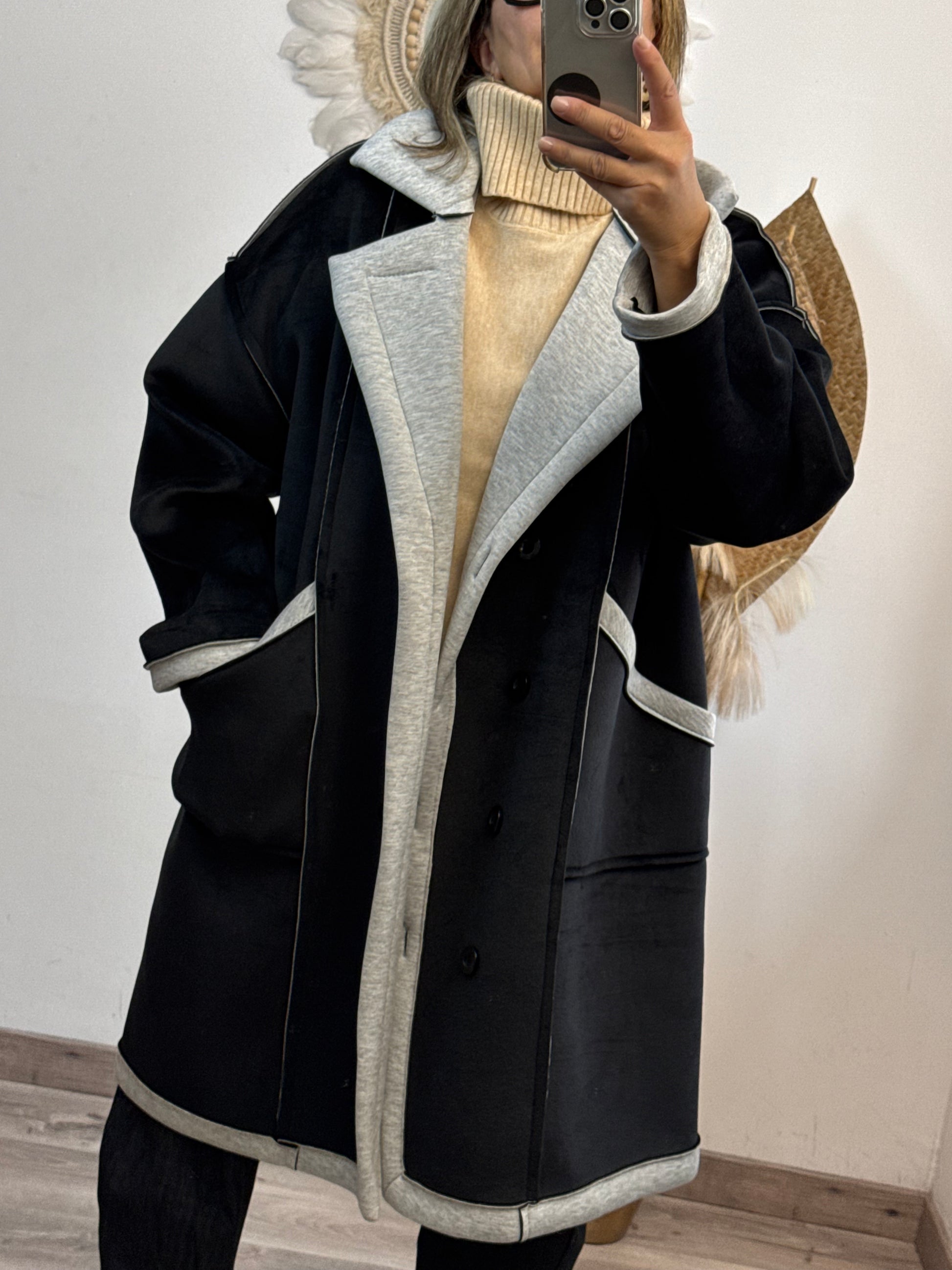 Manteau Léon noir