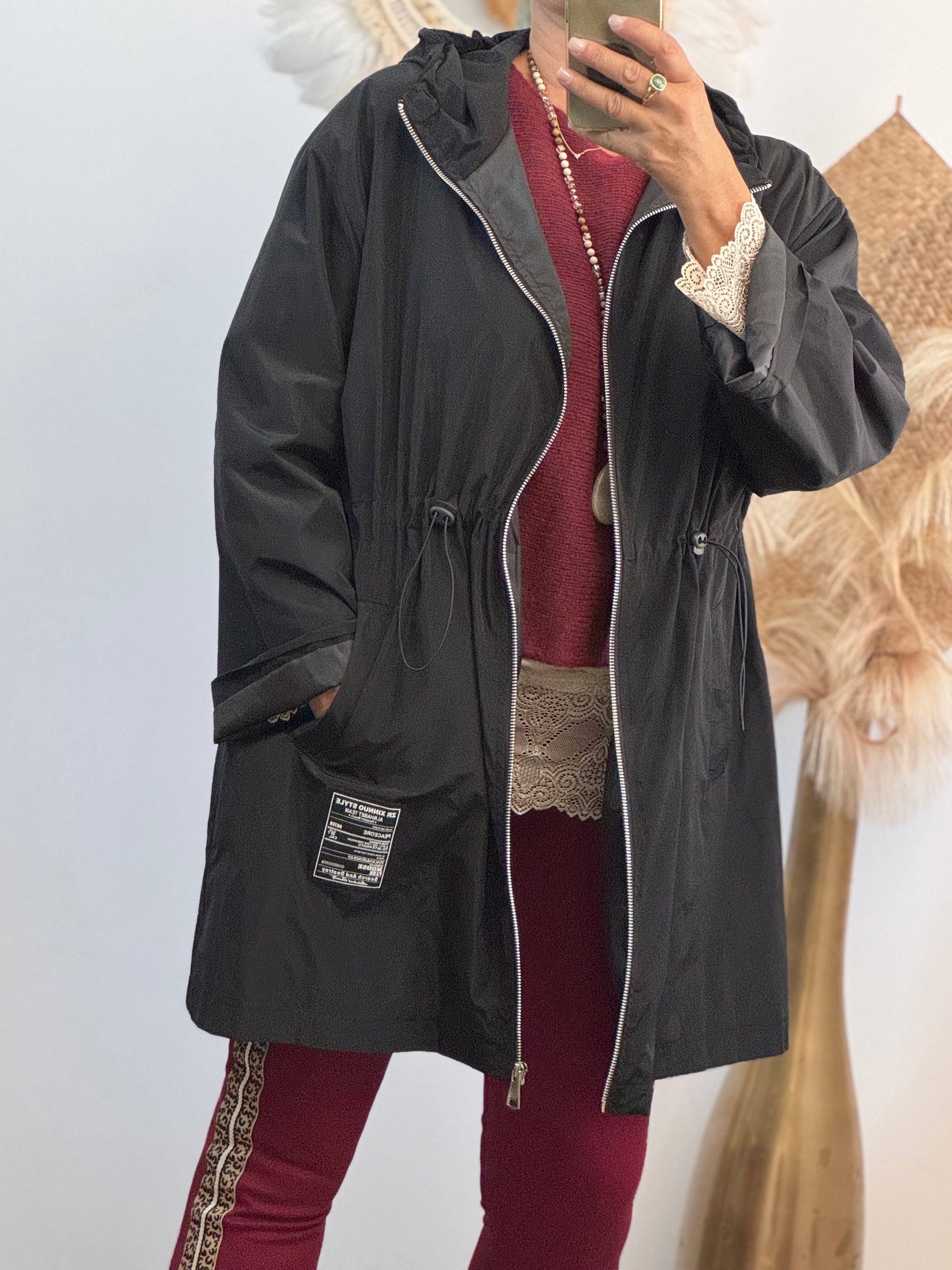Veste coupe vent noire