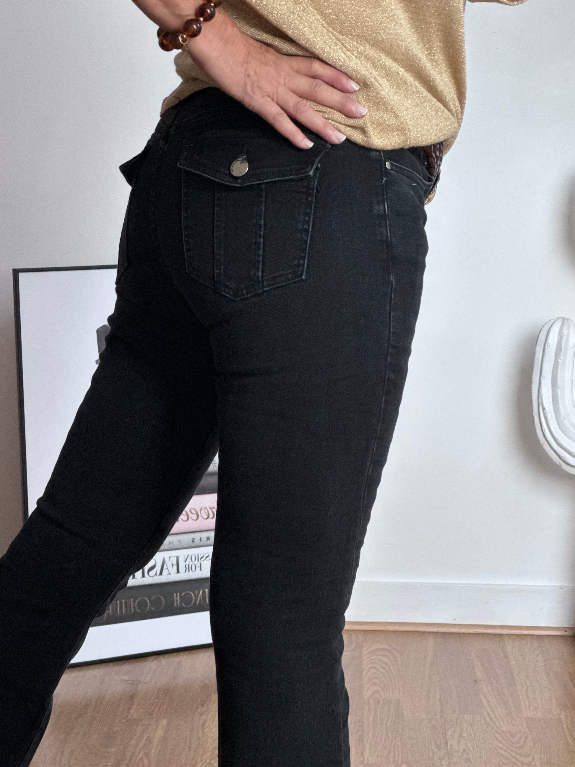 Jeans flare noir