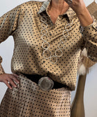 Ensemble jupe et chemise pois plusieurs tailles