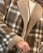 Manteau réversible beige