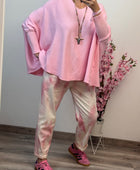 Pull oversize copine rose TU 40/54