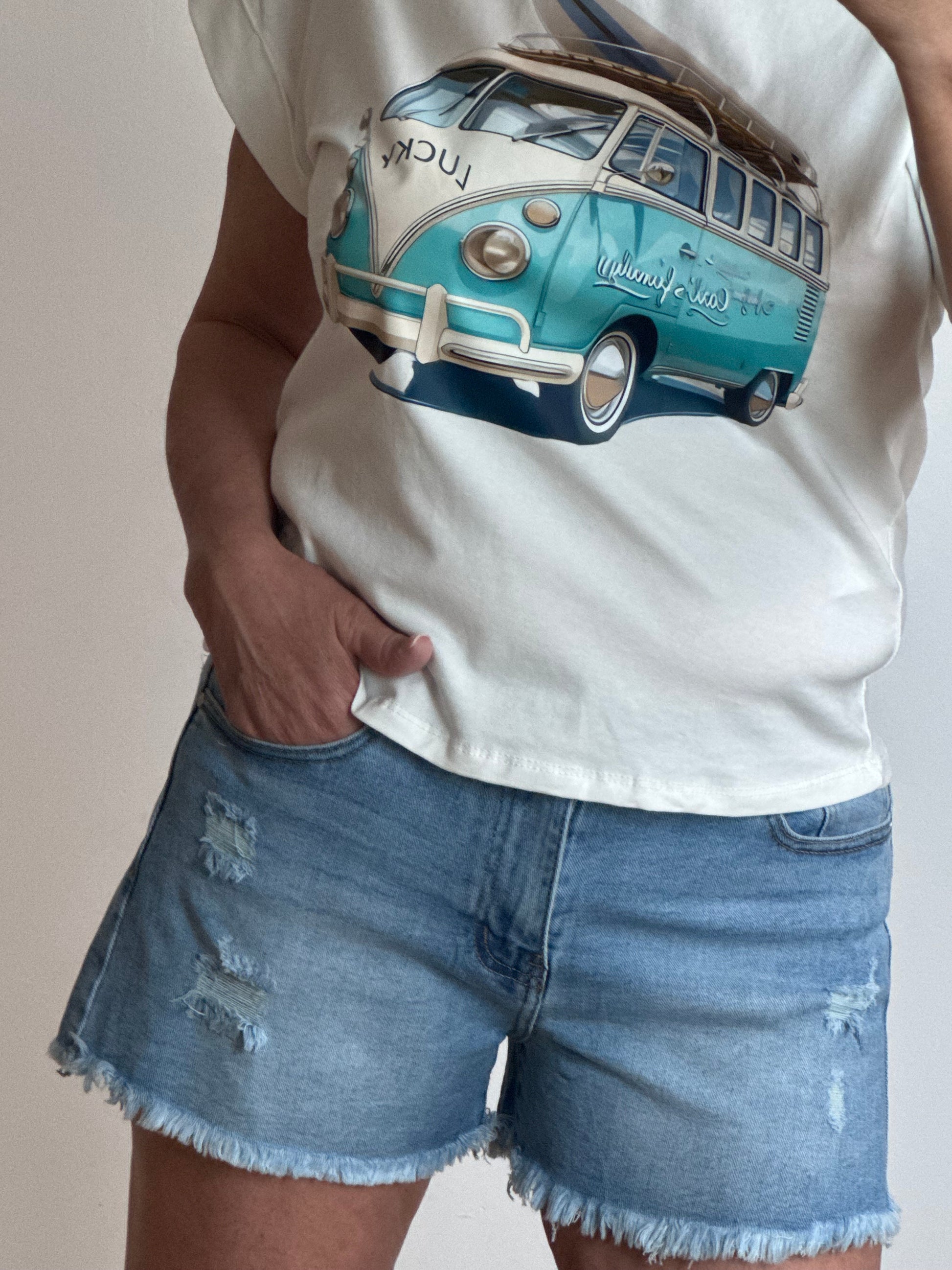 Short en jeans