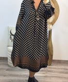 Robe noire pois