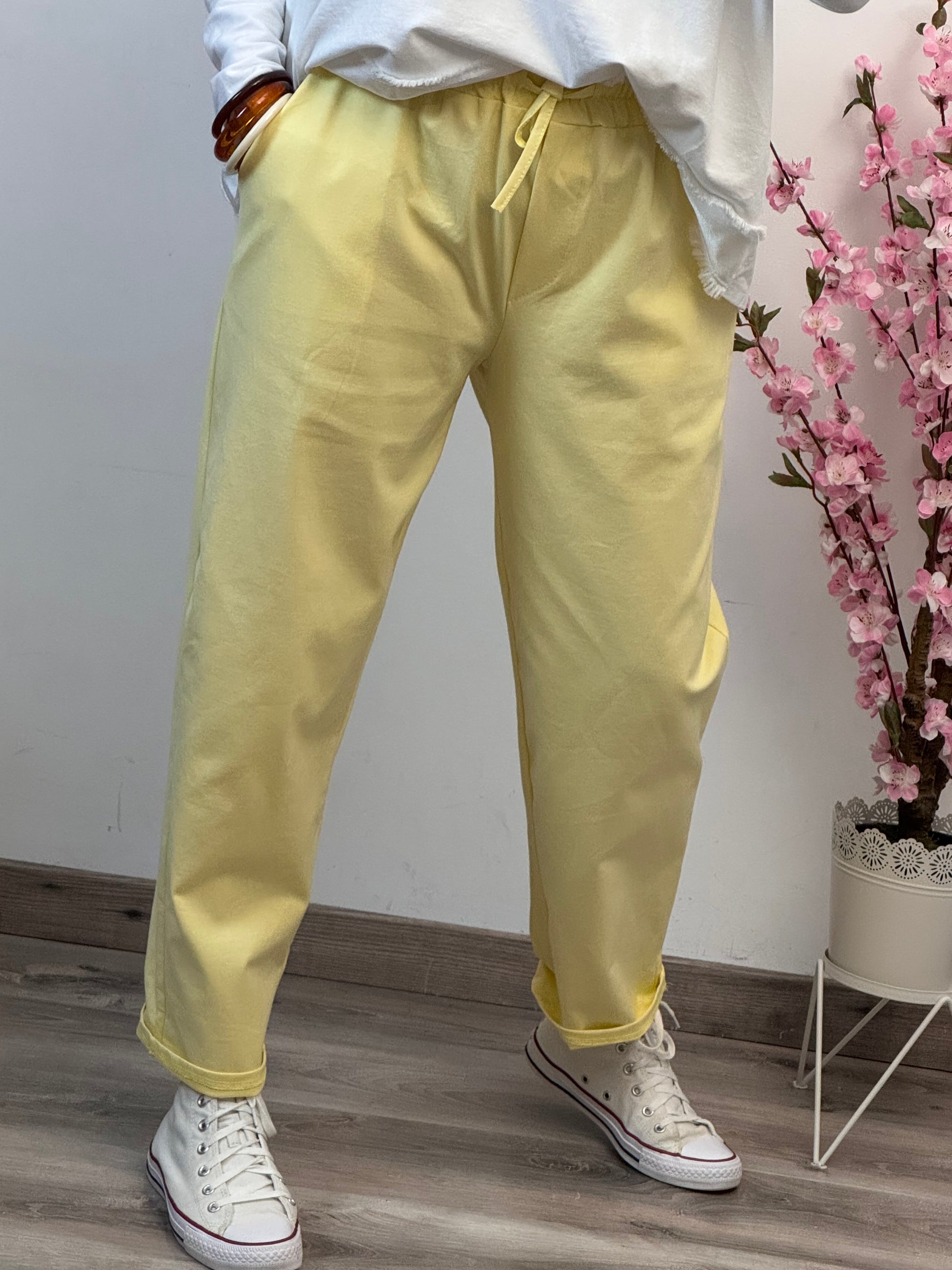 Pantalon Sacha jaune TU 42/50