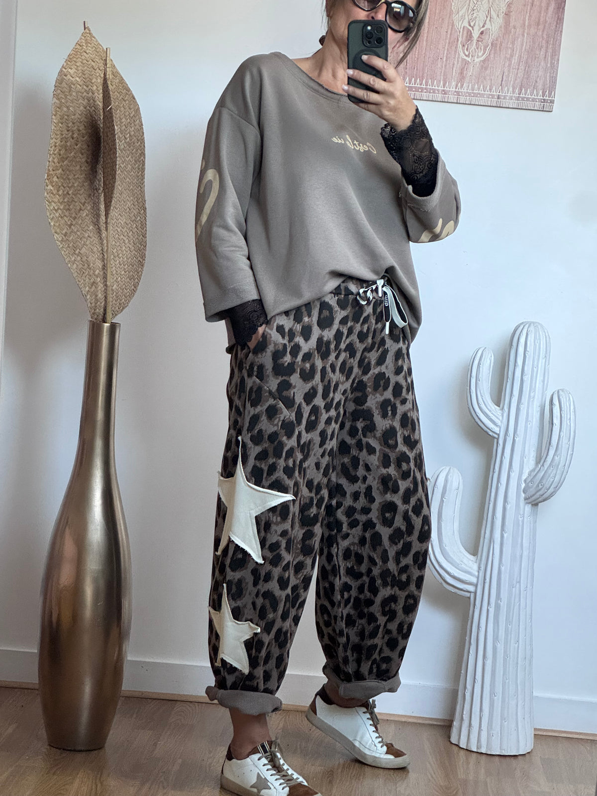 Pantalon jog Wild Star Leo taupe