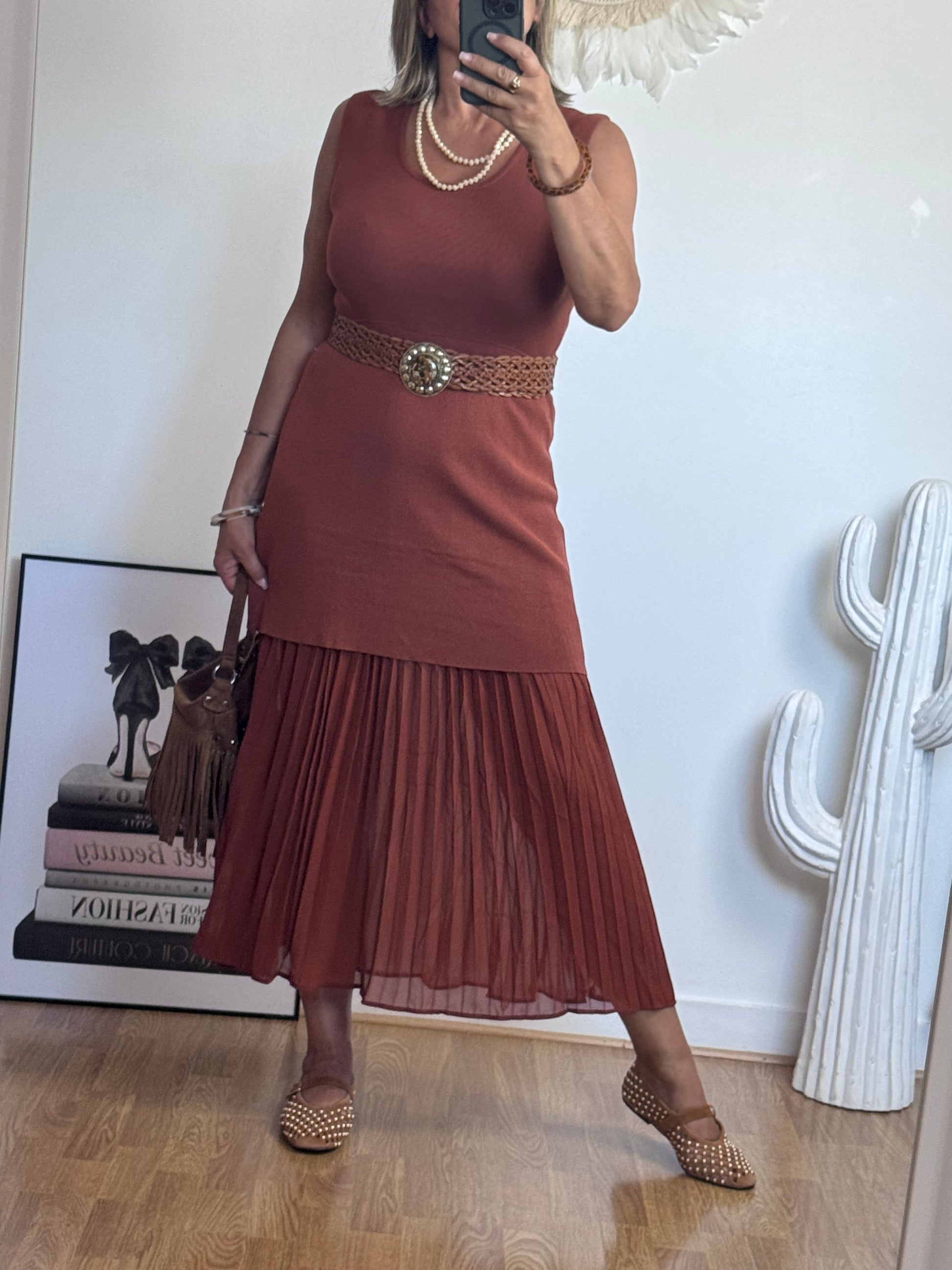 Robe Capucine terracotta