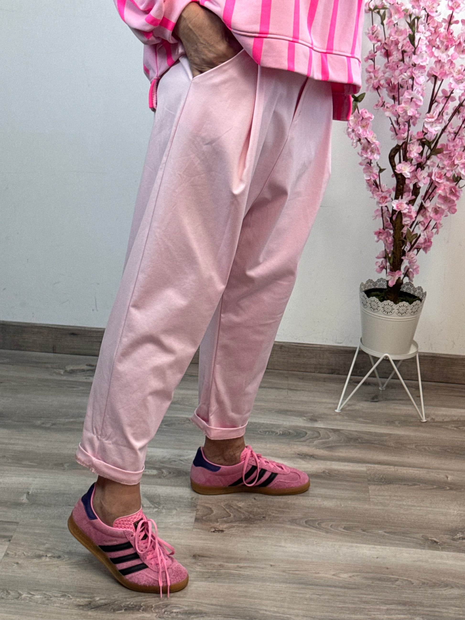 Pantalon saroual rose