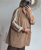 Veste casuel camel jolie forme