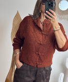 Cardigan Kyoto terracotta