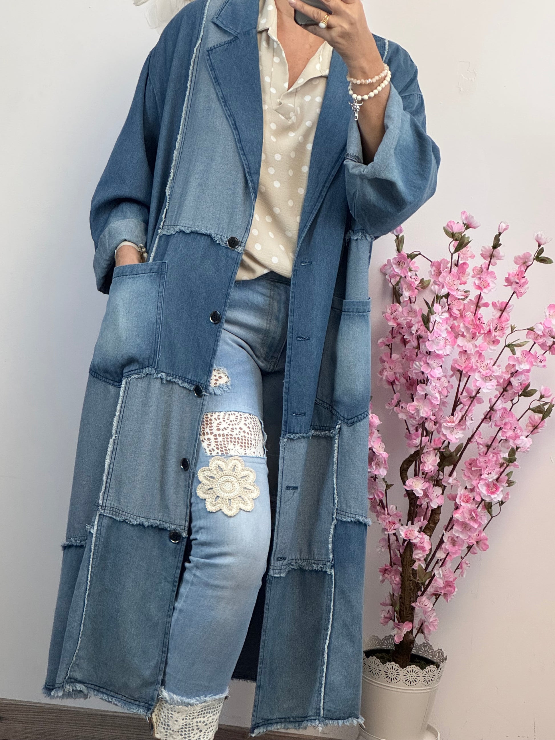 Manteau oversize multi jeans TU 40/48