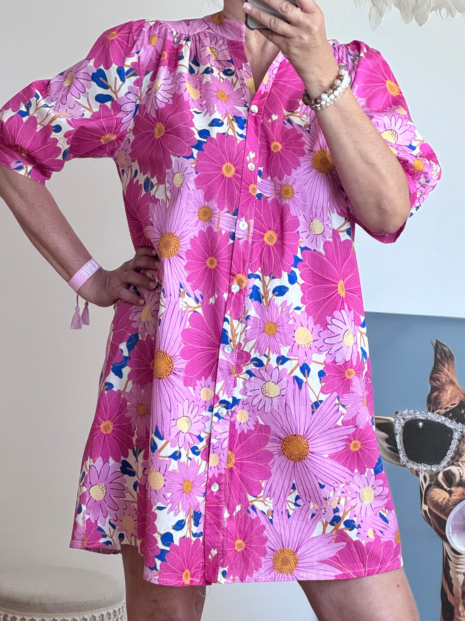Robe Flora rose