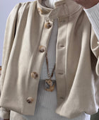 Veste Louise suédine beige