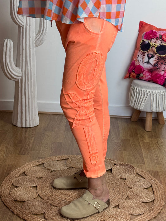Pantalon saroual orange OK !