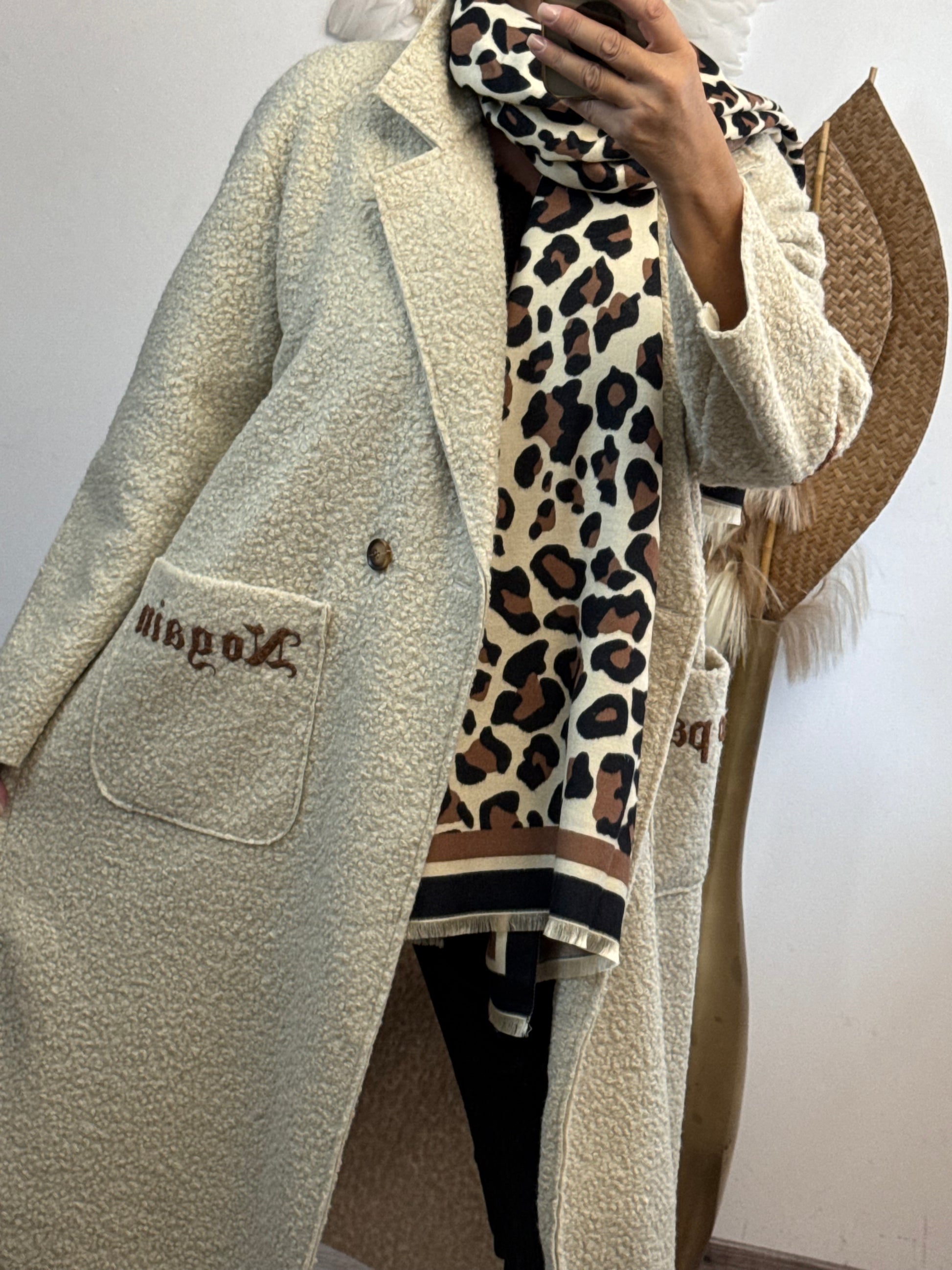 Manteau long beige
