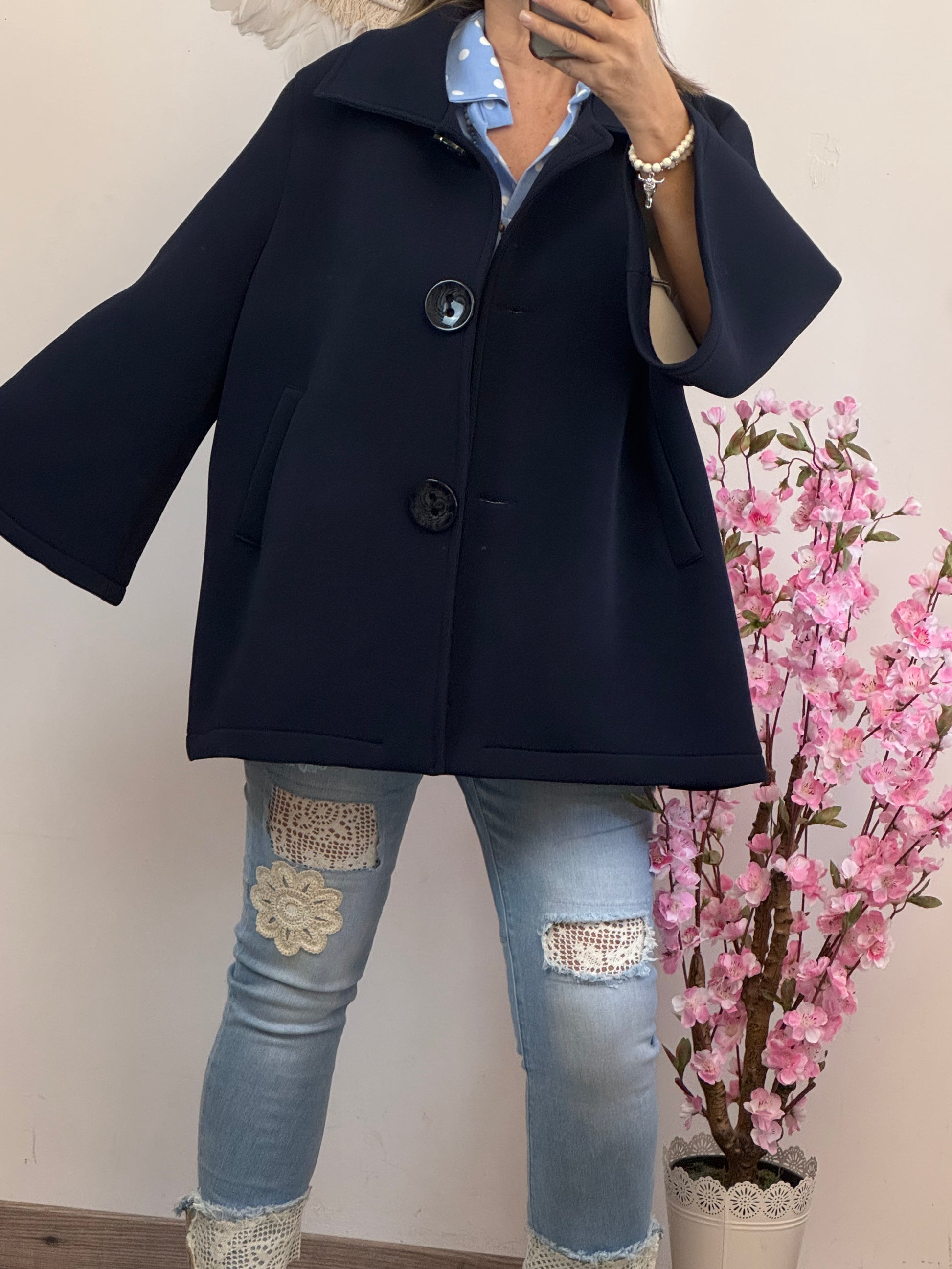 Veste évasée marine TU 42/48