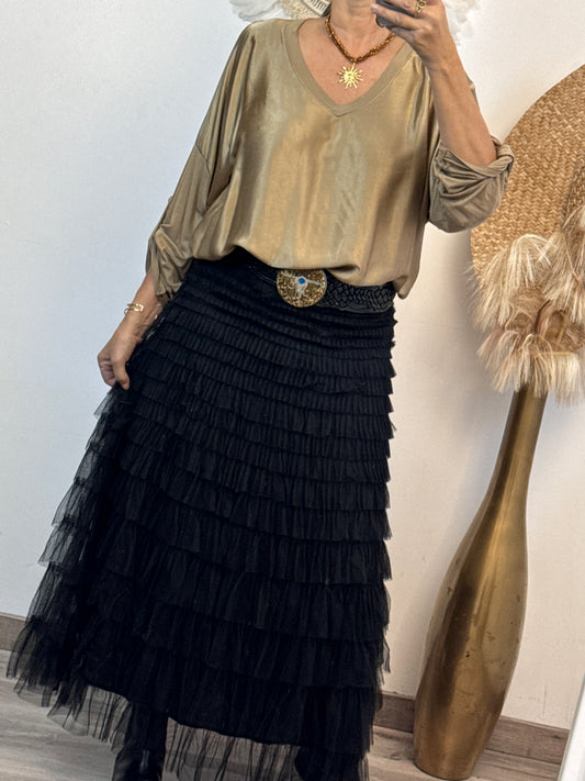 Jupe noire tulle