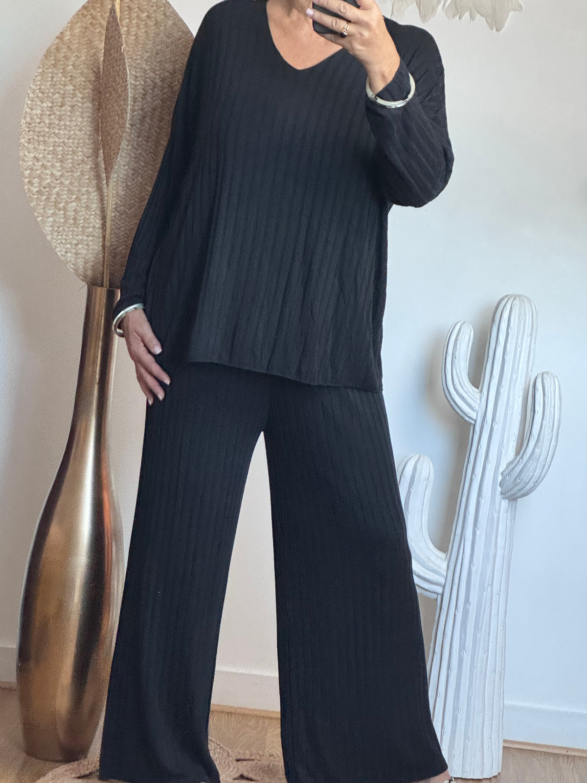 Ensemble cocooning noir