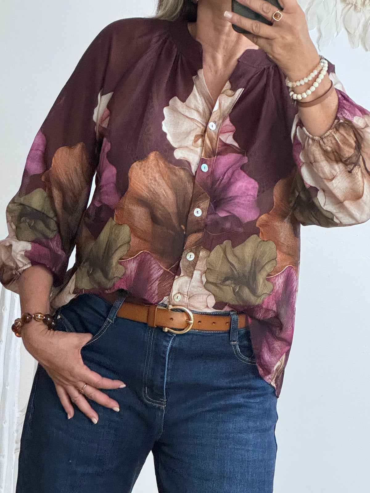 Blouse Lola lie de vin