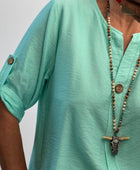 Blouse Lisa turquoise TU 36/44