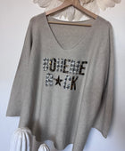 Pull bohème rock beige TU 42/50