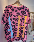 Teeshirt Léo Yeah fuchsia
