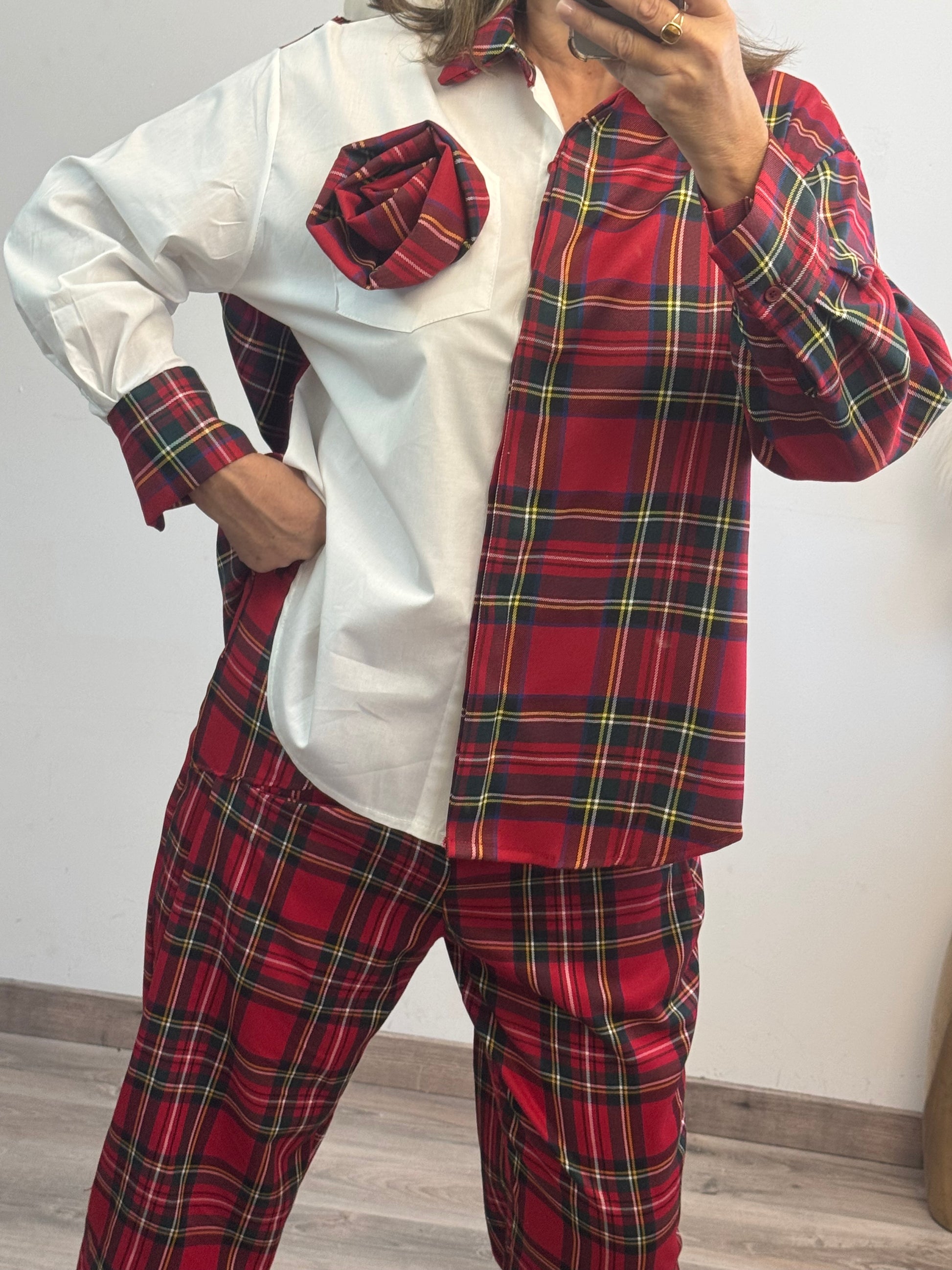 Chemise tartan rouge TU 40/46