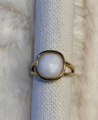 Bague acier inoxydable dorée