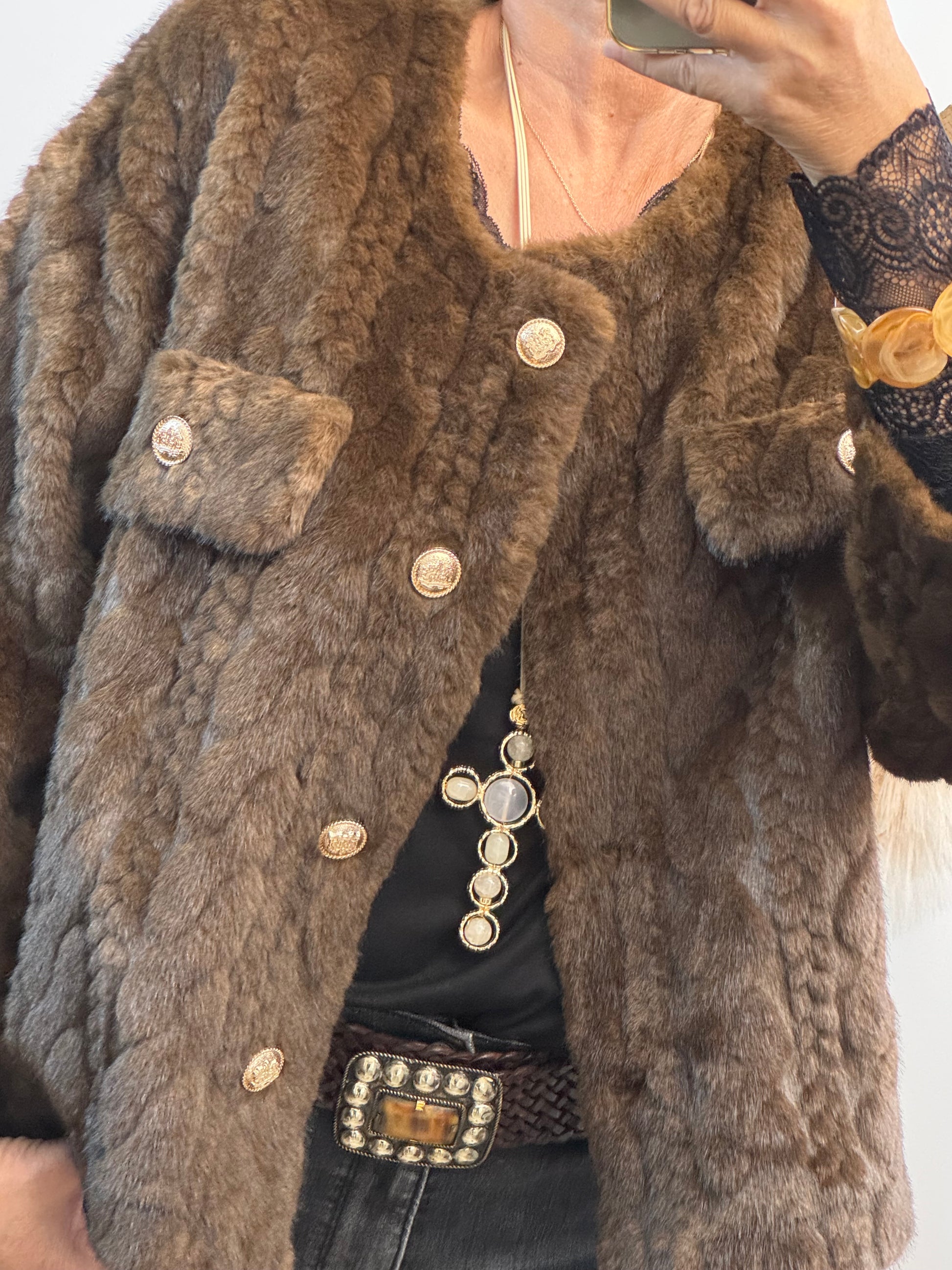 Veste fausse fourrure Coline