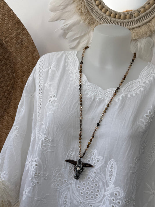 Pendentif tête de buffle