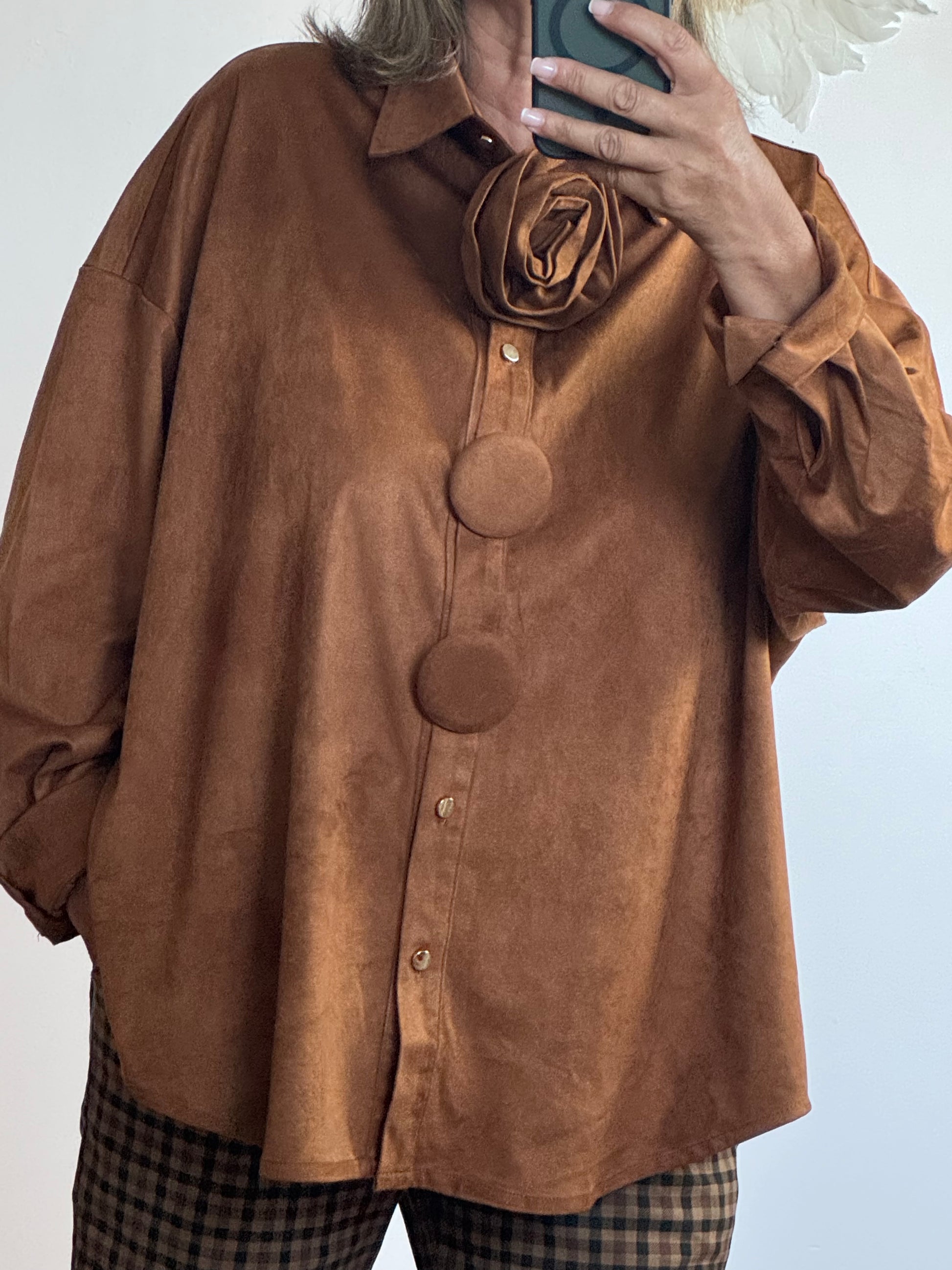 Chemise ou veste Louiza camel
