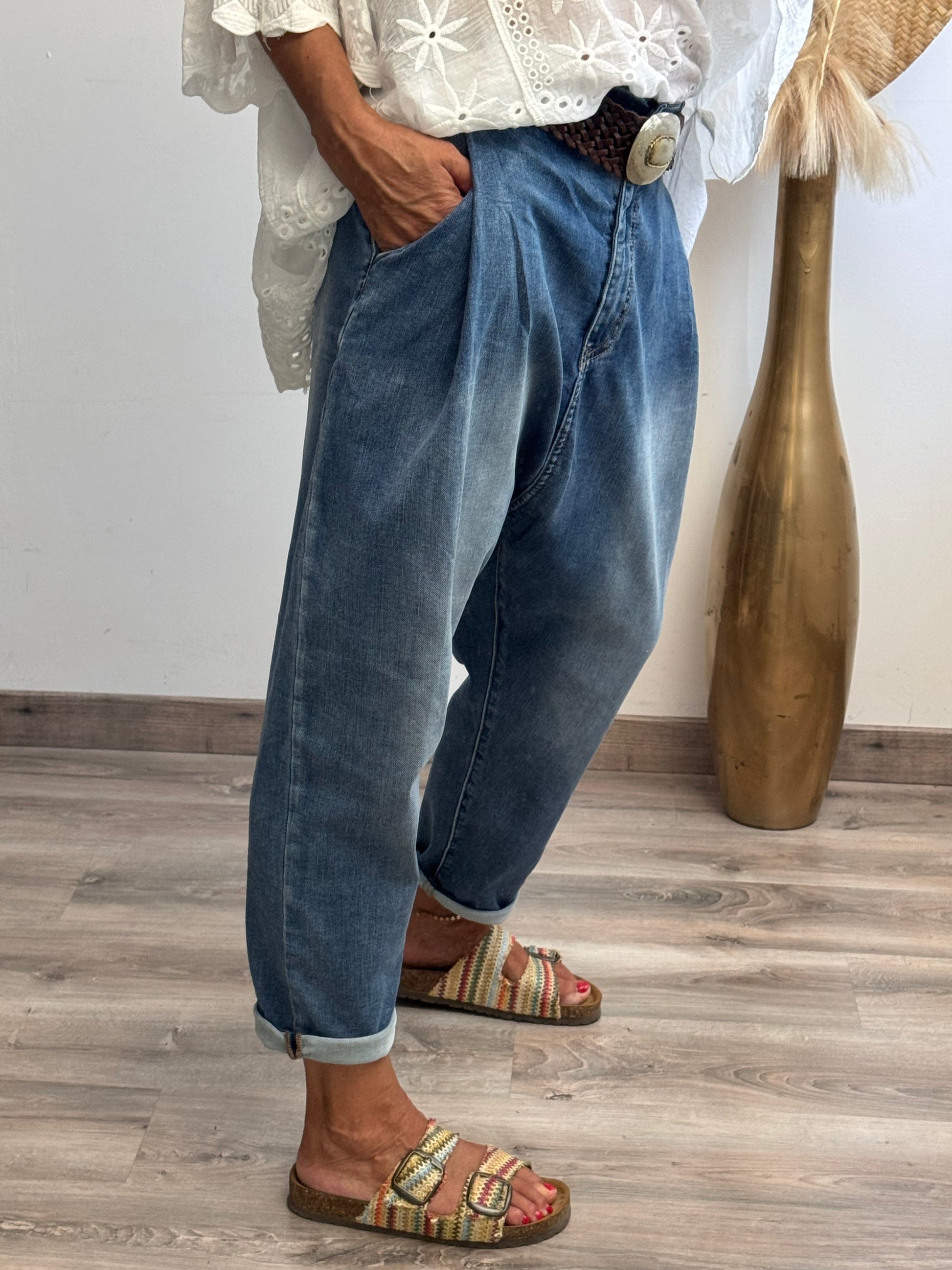 Jeans saroual Dimi bleu 🚨taille grand