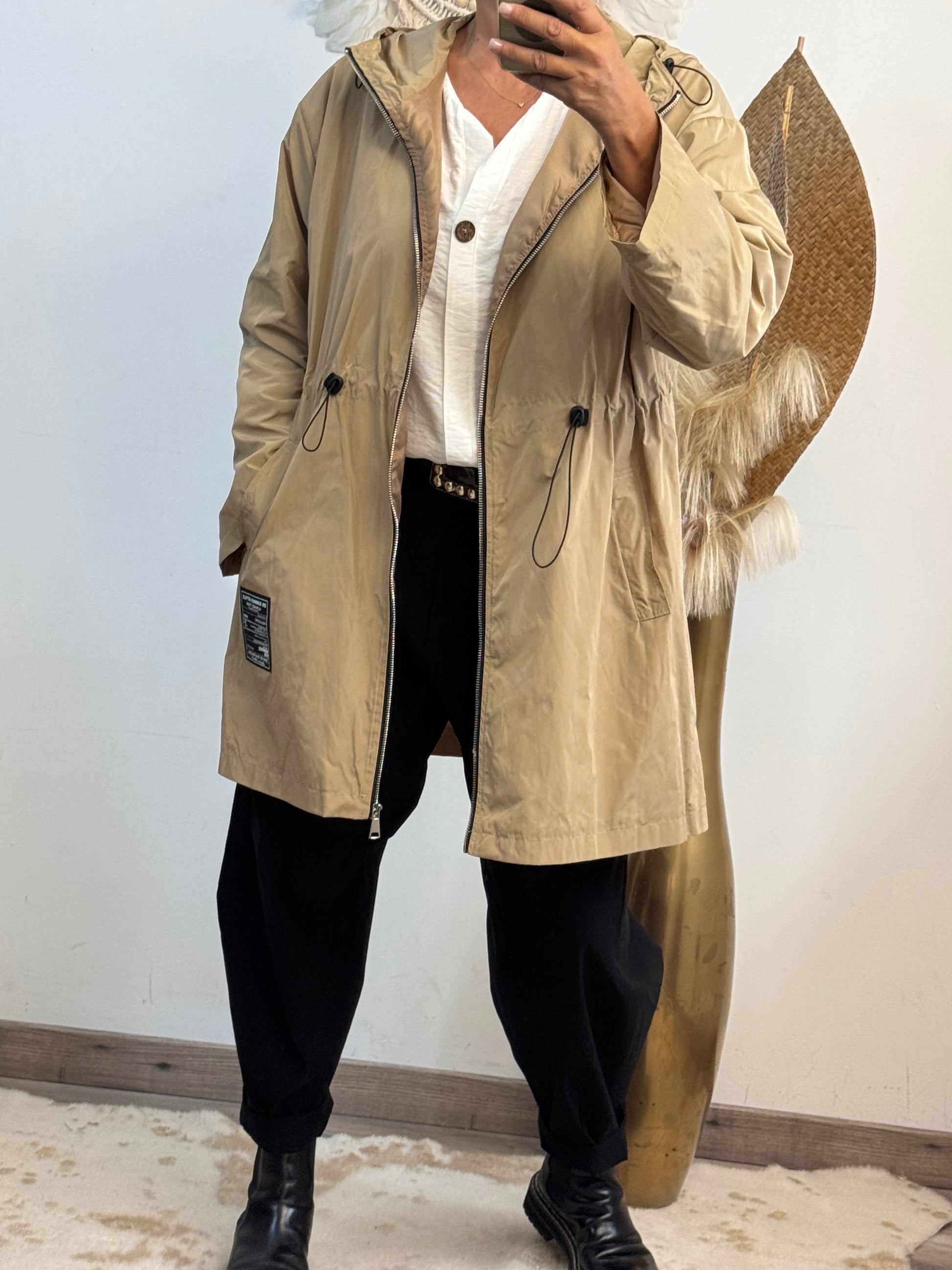 Veste coupe vent beige