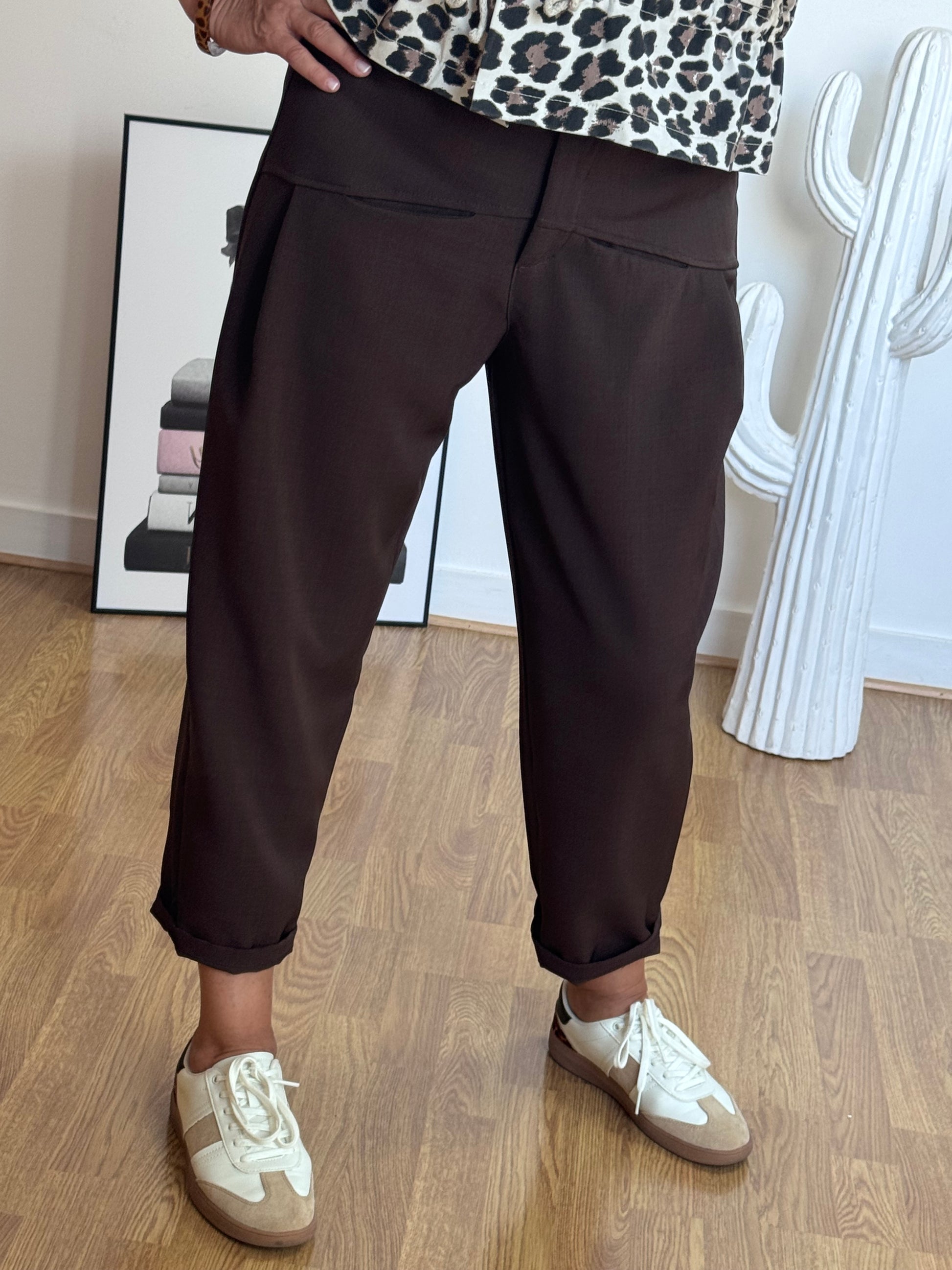 Pantalon Gabriel marron TU 36/42