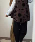 Blouse asymétrique cow marron