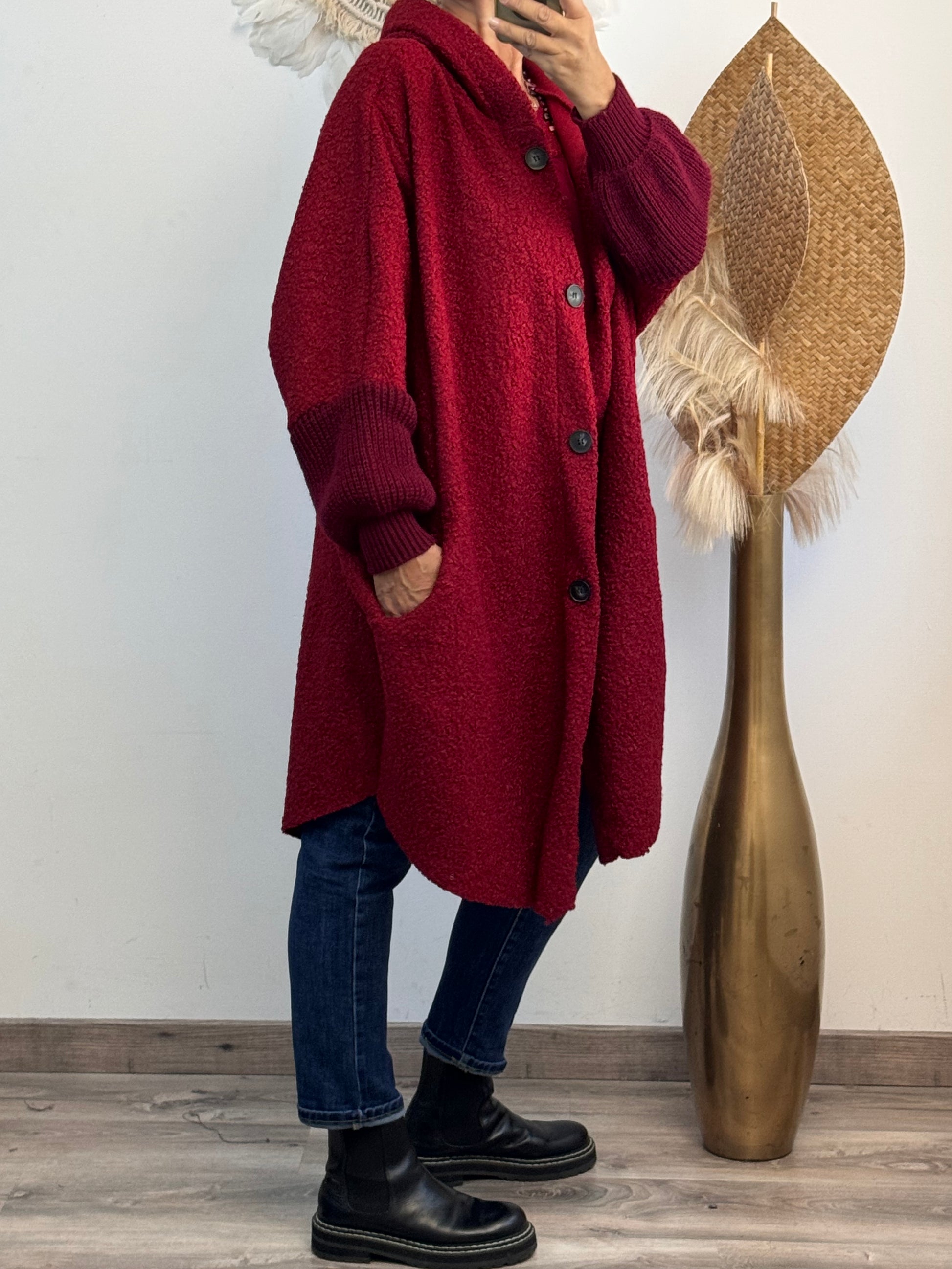 Manteau Marceau bordeaux