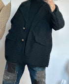 Veste moumoute noire
