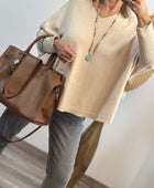 Pull Lucas oversize beige TU 44/54