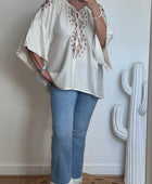 Blouse Elise blanc cassé