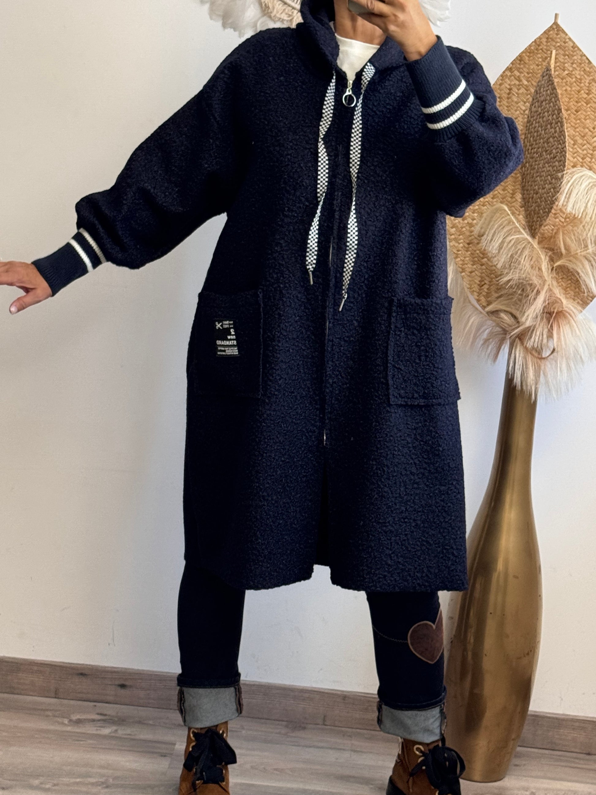 Manteau Octave marine