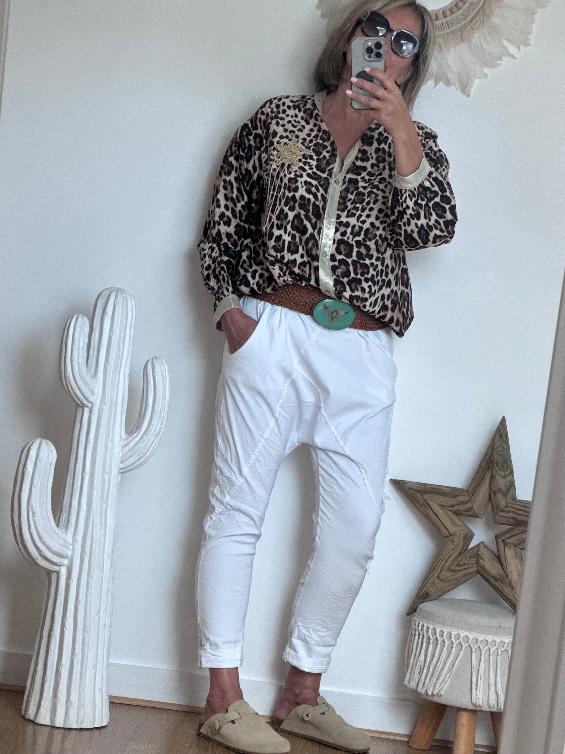 Pantalon saroual blanc OK !