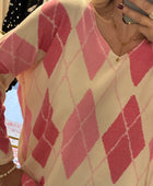 Pull jacquard rose TU 44/50
